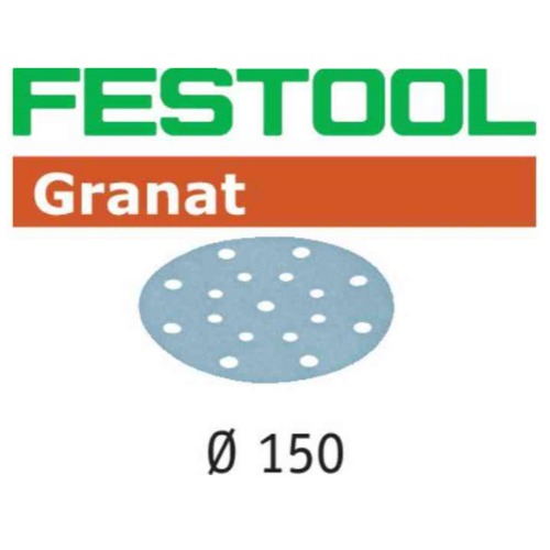 페스툴 FESTOOL 샌딩 디스크 STF D150/16 P40 GR/10 Granat 497151