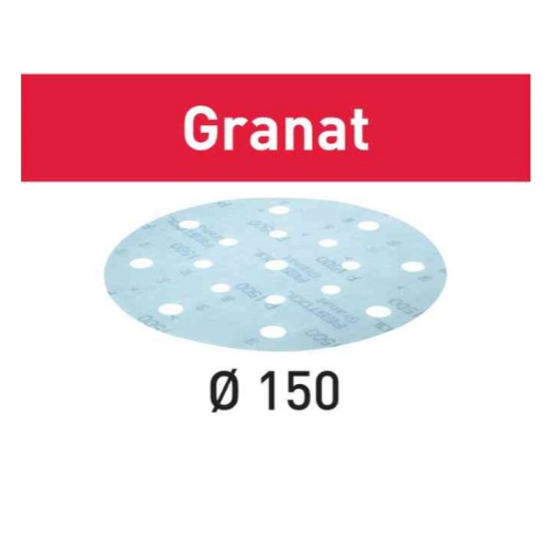 페스툴 FESTOOL 샌딩 디스크 STF D150/16 P1000 GR/50 Granat 496990